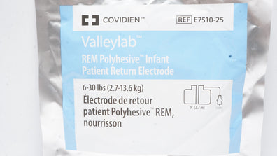 Covidien E7510-25 Valleylab REM Polyhesive Infant Return Electrode 6-30lbs (x)